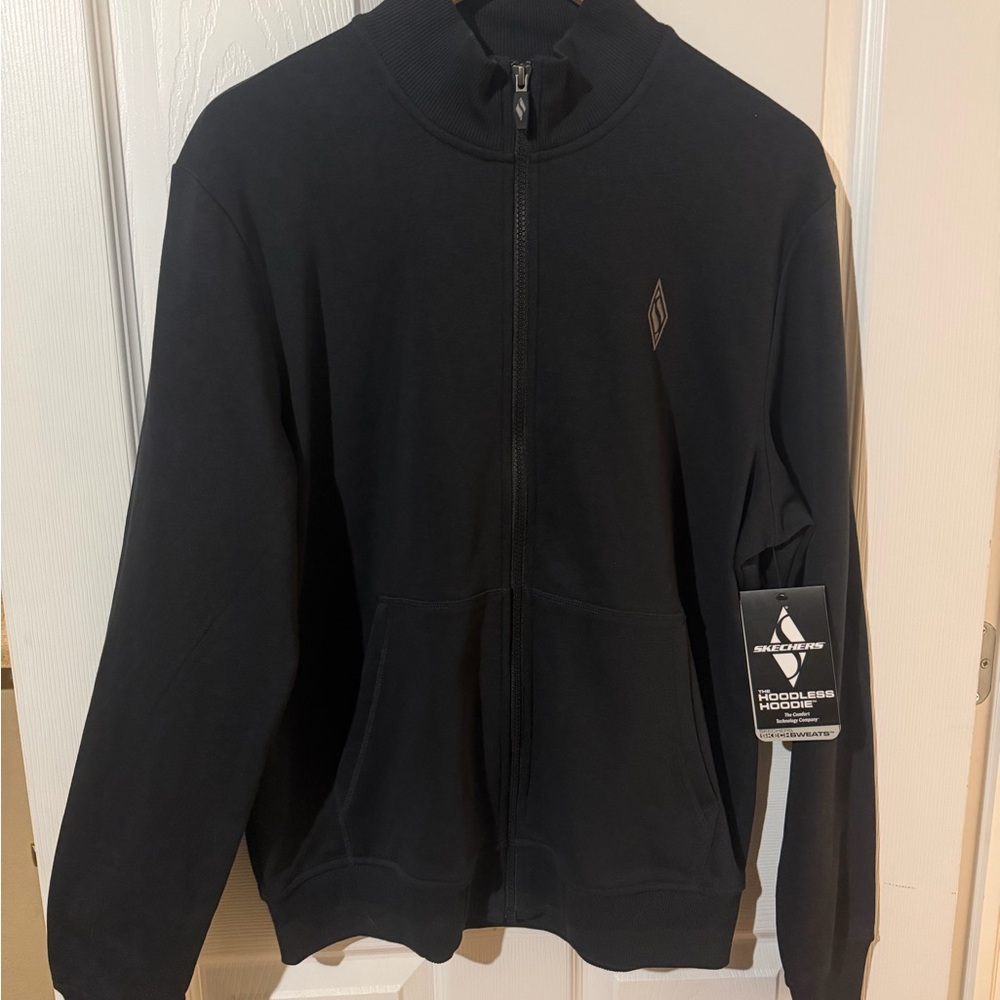 Skechers Men's Black Zip-Up Sweater